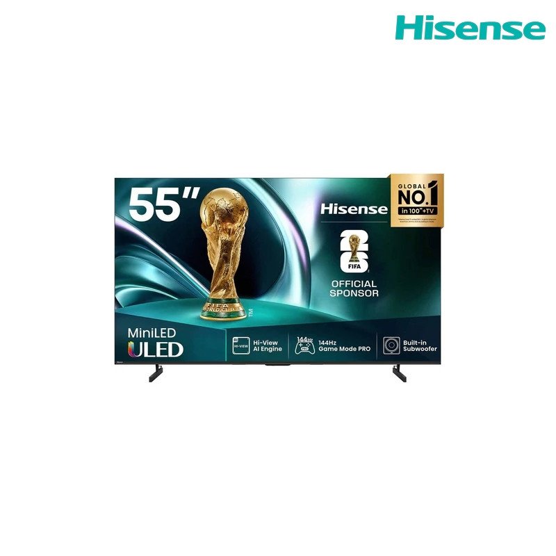 شاشة هايسنس 55U7Q سمارت 55 بوصة Mini‑LED 144Hz