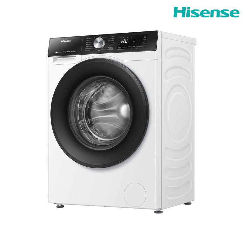 غسالة ومجففة هايسنس WD3S1043BW سعة 10.5/6 كغم 1400 دورة Wi‑Fi - أبيض