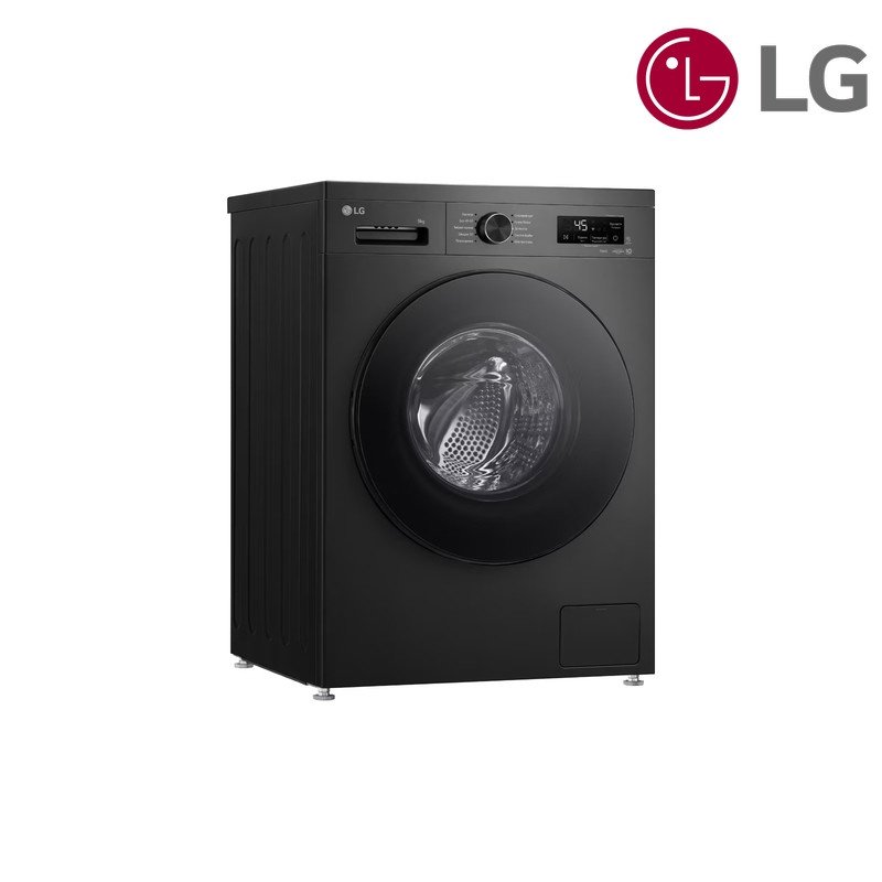 غسالة ملابس LG أمامية WY1409MVP 9 كغم Front Load - ستيل داكن