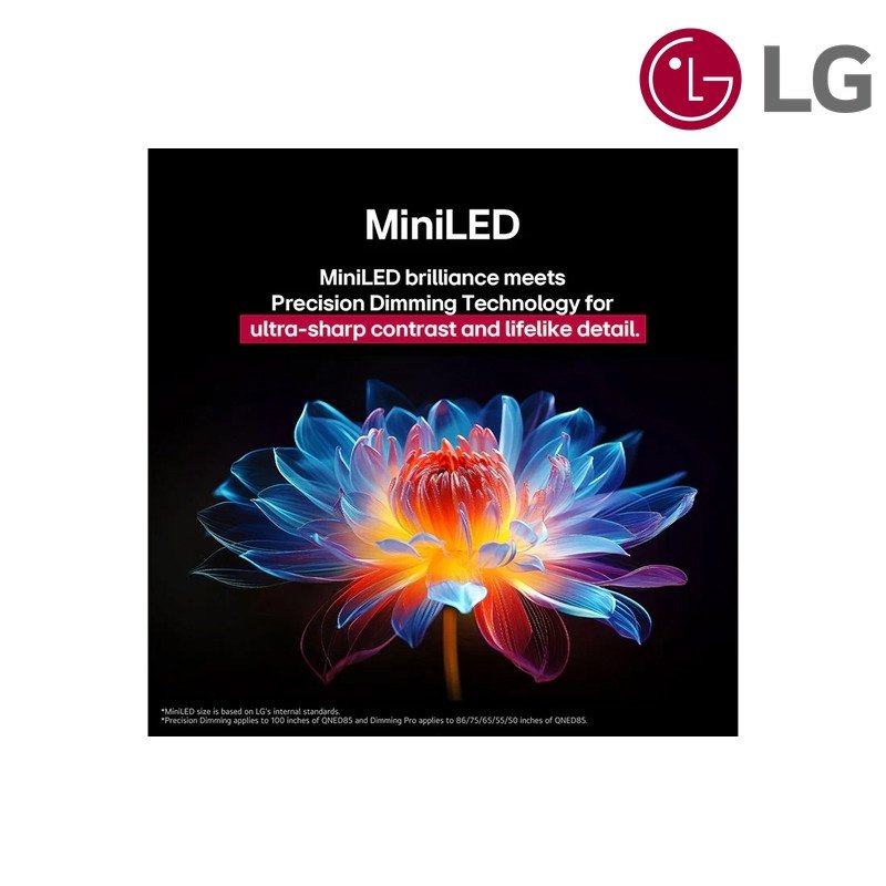 شاشة QNED MiniLED LG 65QNED86A6A 65 بوصة QNED evo MiniLED 4K 2025