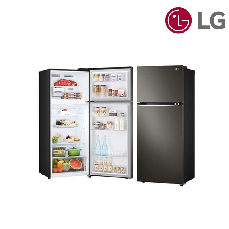 ثلاجة LG فريزر علوي GNB-582GVBP 423 لتر فئة تسويقية / نحو 395 لتر تخزين - Charcoal / أسود داكن