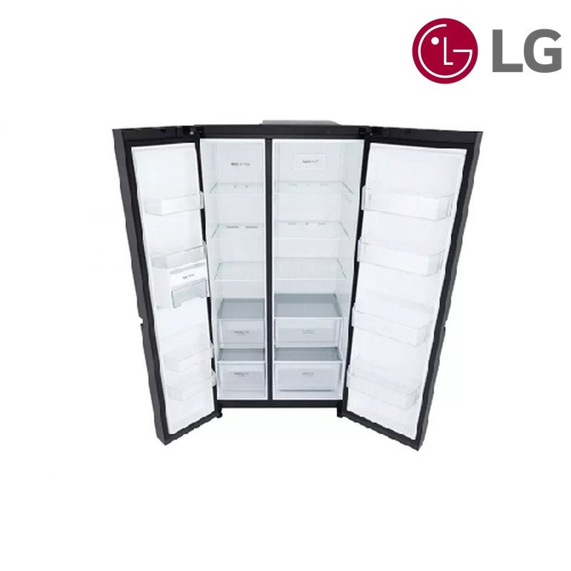 ثلاجة LG متعددة الأبواب GCB-287GNWC 647 لتر LinearCooling - أبيض زجاجي