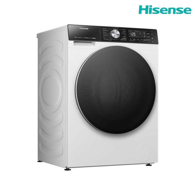 غسالة ومجففة هايسنس WD5S1245BW سعة 12/8 كغم 1400 دورة Auto Dosing - أبيض