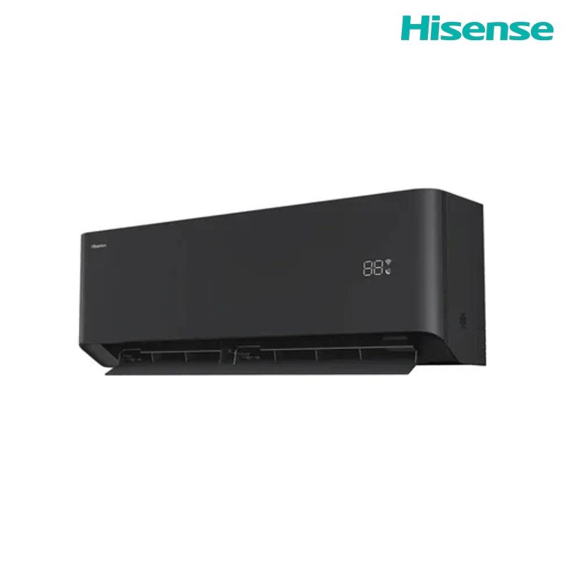 سبلت جداري هايسنس QAS-18UFHBB انفيرتر 1.5 طن تحكم أمبير 6 مراحل Wi‑Fi - أسود