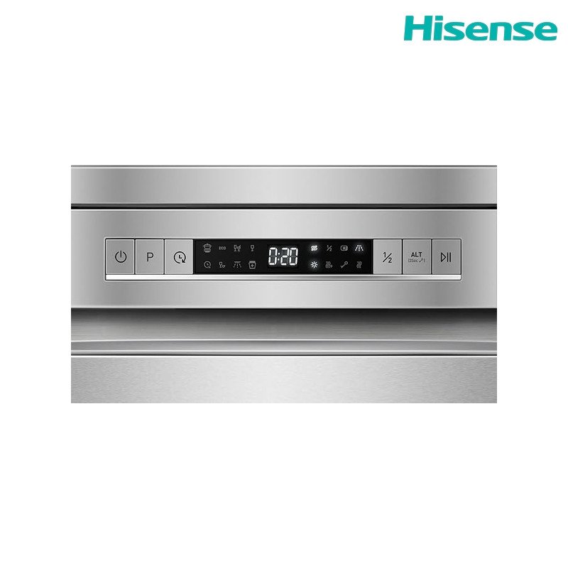 غسالة صحون هايسنس HS623E91X سعة 15 مكان - فضي / ستانلس ستيل