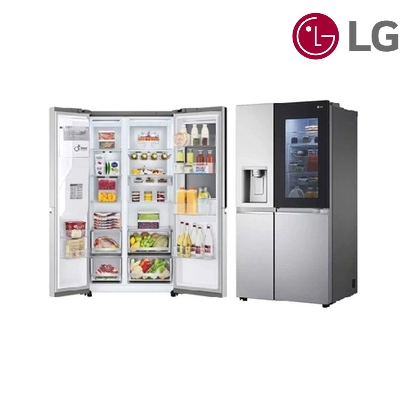 ثلاجة LG InstaView متعددة الأبواب GCX-287TNS 611 لتر InstaView ThinQ - Black Matte / أسود مطفي