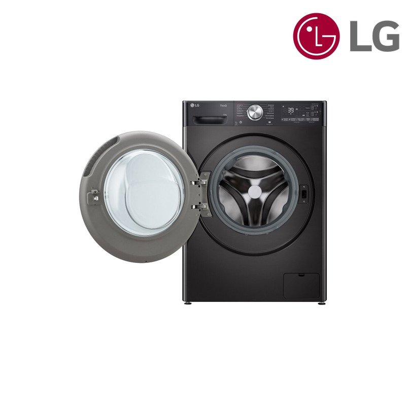 غسالة ومجففة LG WDR1307PBP 13/7 كغم 2 في 1 - أسود ستيل