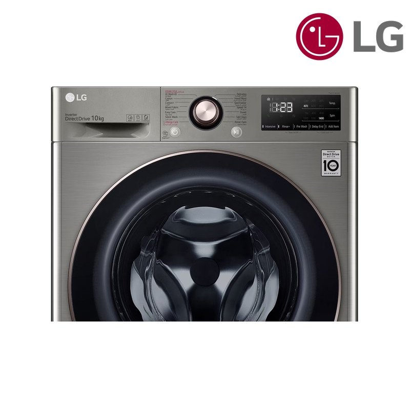 غسالة ملابس LG أمامية WR3210PRG 10 كغم Front Load - فضي