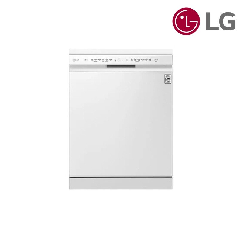 غسالة صحون LG DFB512FW 14 مكان 2 رف بدون بخار - أبيض