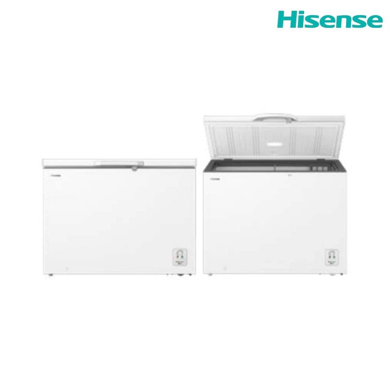 مجمدة أفقية هايسنس FT400N1SW 400 لتر Inverter - أبيض + فضي