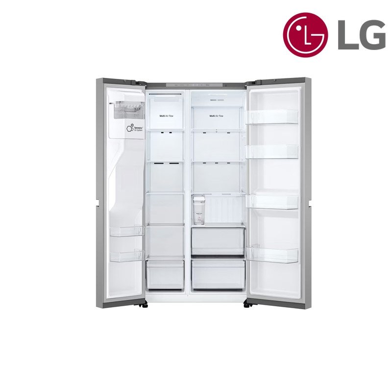ثلاجة LG متعددة الأبواب GCL-287DVLN 625 لتر LinearCooling Smart Inverter - فضي