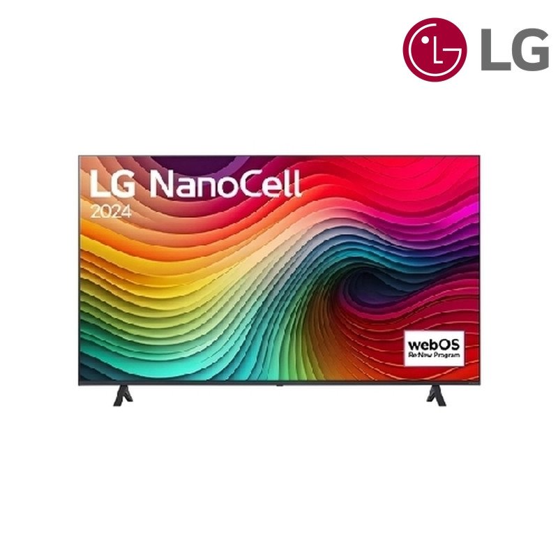 شاشة NanoCell LG 55NANO80T6A 55 بوصة NanoCell 4K 2024 - أسود
