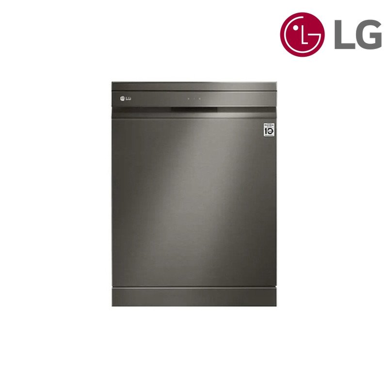 غسالة صحون LG DFB325HD 14 مكان 3 رفوف TrueSteam - أسود ستانلس ستيل