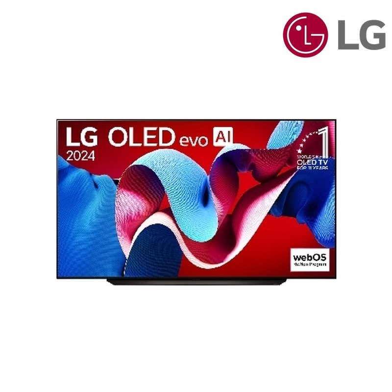 شاشة OLED evo LG OLED83C46LA 83 بوصة OLED evo C4 4K 144Hz - أسود