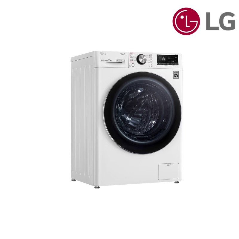 غسالة ملابس LG أمامية WR9011BWG 11 كغم Front Load - أبيض