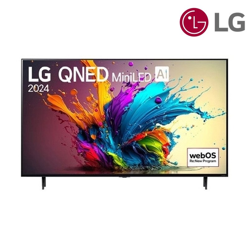 شاشة QNED MiniLED LG 65QNED90T6A 65 بوصة QNED MiniLED 4K 2024 - أسود