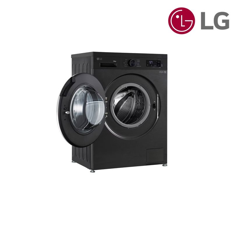 غسالة ملابس LG أمامية WY1408MTP 8 كغم Front Load - ستيل داكن