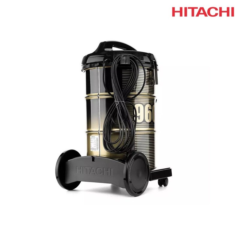مكنسة هيتاشي برميل CV-960F BK 2200 واط 21 لتر - أسود