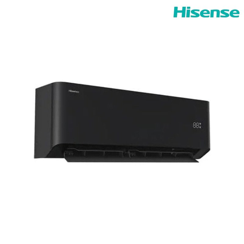 سبلت جداري هايسنس QAS-12UFHBB انفيرتر 1 طن تحكم أمبير 6 مراحل Wi‑Fi - أسود